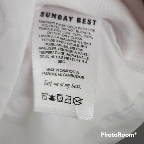 NWOT – White Small Aritzia Minerva Peplum Top - Picture 4 of 8